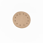 Picture of Round Leather Accessory with Holes for use with Magnets 3,5cm