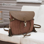 Picture of Kit Backpack, Vintage Mustard with 800gr Handibrand's Hearts Cord Yarn, Beige-Mustard