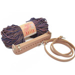 Picture of Kit Zipper Full 20 cm, Pink with 200gr Dalia Cord Yarn, Purple-Pink 635
