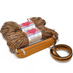 Εικόνα της Κιτ Zipper Full 20εκ, Camel  με Νήμα Heart 400γρ Πολύχρωμο Πορτοκαλί