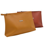 Picture of Leather Toiletry Bag with Zipper and Pocket 30X21cm