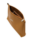 Picture of Leather Toiletry Bag with Zipper and Pocket 30X21cm
