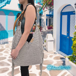 Picture of Kit Boho Bag with Fringes with Inner Toiletry and Fibra Yarn 700gr
