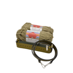 Picture of Kit Zipper Full 20 cm, Veneta Olive Green with 400gr Eco Heart Cord Yarn, Nude Pistachio (011)