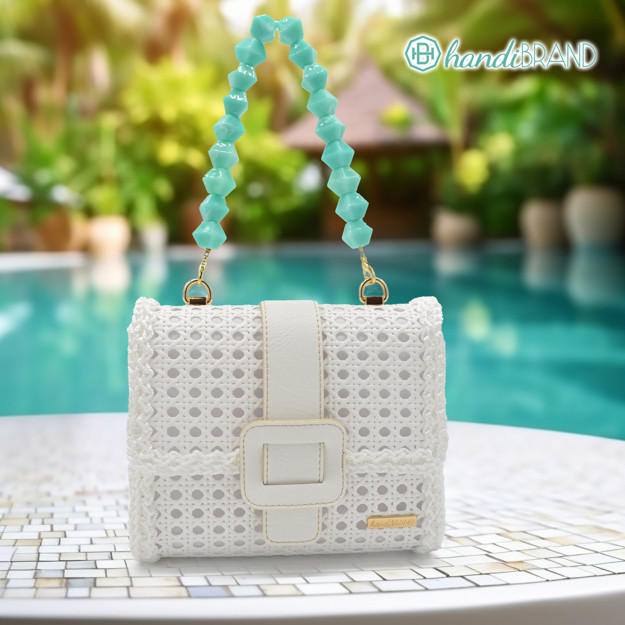 Picture of Kit Viennese Rattan Bag with Aretousa Closure. Choose your Color!