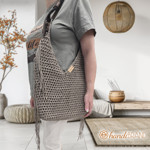 Picture of Kit Boho Bag with Fringes with Inner Toiletry and Fibra Yarn 700gr