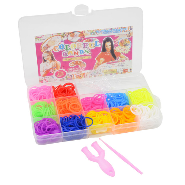 Εικόνα της Λαστιχάκια Easy Plexi Κασετίνα LOOM KIT 12 Θήκες τύπου Πλεξι Φλέξι