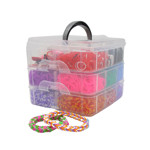 Εικόνα της Λαστιχάκια Easy Plexi Τριπλή Κασετίνα LOOM KIT Large τύπου Πλέξι Φλέξι