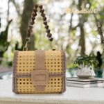 Picture of Kit Viennese Rattan Bag with Aretousa Closure. Choose your Color!