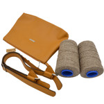 Picture of Kit Boho Bag with Fringes with Inner Toiletry and Fibra Yarn 700gr