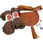 Εικόνα της Κιτ Boho Καπάκι Vintage Ταμπά με Τσιλέ Heart 400γρ(827) & Ιμάντα Ταμπά