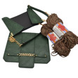 Picture of Kit Cadena Vintage Green Cover/Side Panel Set with 600gr Heart Cord Yarn, Multicolor Khaki