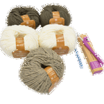 Picture of Woven Style Pashmina Kit, Wide with Soho Yarn. Choose Your Color!