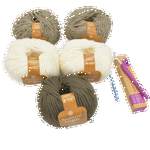Picture of Woven Style Pashmina Kit, Wide with Soho Yarn. Choose Your Color!