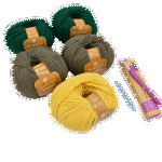 Picture of Woven Style Pashmina Kit, Wide with Soho Yarn. Choose Your Color!