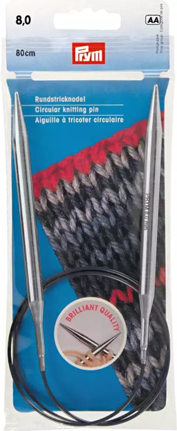 Picture of Knitting Circular Needles PRYM  Νο8/ 80cm Length 212194