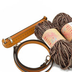 Εικόνα της Κit Zipper Full 25εκ, Κάμελ με Νήμα Dalia 400γρ, Καφέ-Μπεζ (603)