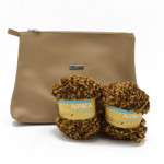 Picture of KIT Zippered Toiletry Large Bag, with Alpaca Boucle Yarn