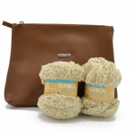 Picture of KIT Zippered Toiletry Large Bag, with Alpaca Boucle Yarn