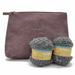 Picture of KIT Zippered Toiletry Large Bag, with Alpaca Boucle Yarn