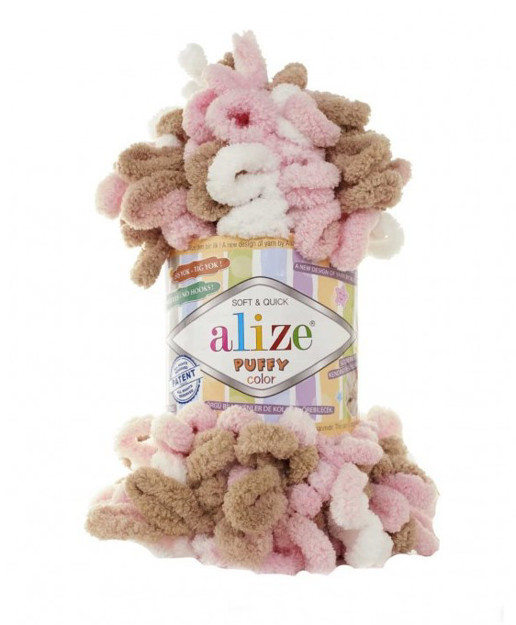 Εικόνα της Νήμα Puffy Πολύχρωμο 100γρ Soft & Quick