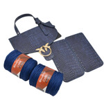 Picture of Kit Birdy Cover with Side Panels, Blue Crocodile with 600gr CAPRI Yarn, Blue