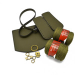 Picture of Kit Round Cap with Round Lock, Green with 600gr CAPRI  Yarn, Khaki
