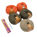 Picture of Woven Style Pashmina Kit, Wide with Soho Yarn. Choose Your Color!