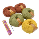 Picture of Woven Style Pashmina Kit, Wide with Soho Yarn. Choose Your Color!