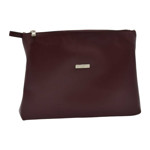 Picture of Leather Toiletry Bag with Zipper and Pocket 30X21cm