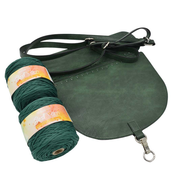 Picture of Kit Backpack, Vintage Green  with 600gr Handibrand's BEST Yarn, Green