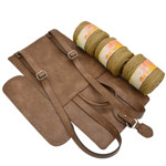 Picture of Kit Backpack Berry, Wood Brown Eco Leather Accessories with 900gr BEST Yarn, Biege
