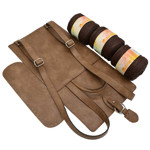 Picture of Kit Backpack Berry, Wood Brown Eco Leather Accessories with 900gr BEST Yarn, Brown