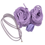 Picture of Kit Finger Knitted Envelope XL Rope Bag with Leather Handle. Choose Your Color!