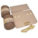 Picture of Kit Glamour Cover 25cm  Gold with Metal Accessories and Capri Metallic -011 Bronze