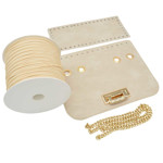 Picture of Kit Glamour Cover 25cm Vintage Ζαχαρί  with Metal Accessories and Catenella Ecru