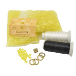 Picture of Beaded Bag Kit with 10mm Crystal Beads. Choose Your Color.