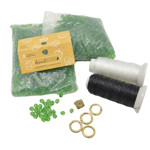Picture of Beaded Bag Kit with 10mm Crystal Beads. Choose Your Color.