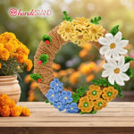Picture of Kit SPRING Crochet Decorations Wreath. Choose Your Set Color!