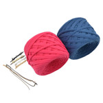 Picture of KIT Two-Tone T-SHIRT Yarn Bag  with Crochet Handle