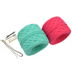 Picture of KIT Two-Tone T-SHIRT Yarn Bag  with Crochet Handle