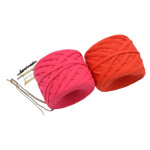 Picture of KIT Two-Tone T-SHIRT Yarn Bag  with Crochet Handle