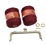 Εικόνα της Kit Frame 20εκ με Πλεκτό Πάτο και Νήμα Capri 600γρ
