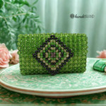 Picture of Beaded Envelope Kit with Granny Square. Choose your color.