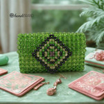 Picture of Beaded Envelope Kit with Granny Square. Choose your color.