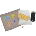 Picture of Beaded Envelope Kit with Granny Square. Choose your color.