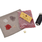 Picture of Beaded Envelope Kit with Granny Square. Choose your color.