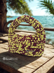 Picture of KIT Two-Tone T-SHIRT Yarn Bag  with Crochet Handle