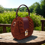 Picture of Kit Prada Bag with Flower Padlock & 500gr Capri Metallic Yarn. Choose Your Colors!