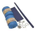 Picture of Kit Prada Bag with Flower Padlock & 500gr Capri Metallic Yarn. Choose Your Colors!